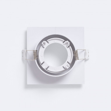 Produit de Collerette Downlight Carrée Blanche pour Ampoule LED GU10 / GU5.3 Coupe 75x75 mm
