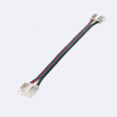 Clip-Verbinder Doppelt mit Kabel für LED-Streifen RGBW 24V DC COB IP20 Breite 12mm