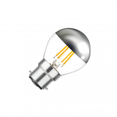 4W B22 G45 Chrome Reflect Filament LED Bulb 400lm