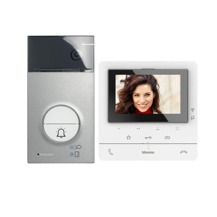 Product of BTICINO 364614 1 House 2-Wire CLASSE 100 Connected Video Entry Kit with LINEA 3000 Panel and Handsfree Monitor