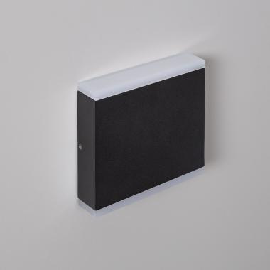 Applique Murale LED Extérieure Orus 6W Éclairage Double Face Carrée Noire