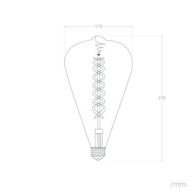 Produit de Ampoule LED Filament E27 4W 400 lm ST115 Ambre