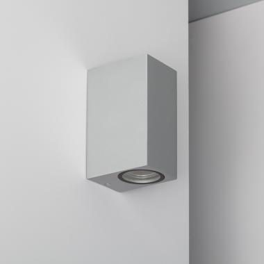 Product Applique da Parete per Esterni in Alluminio Illuminazione Doppia Luce Argento