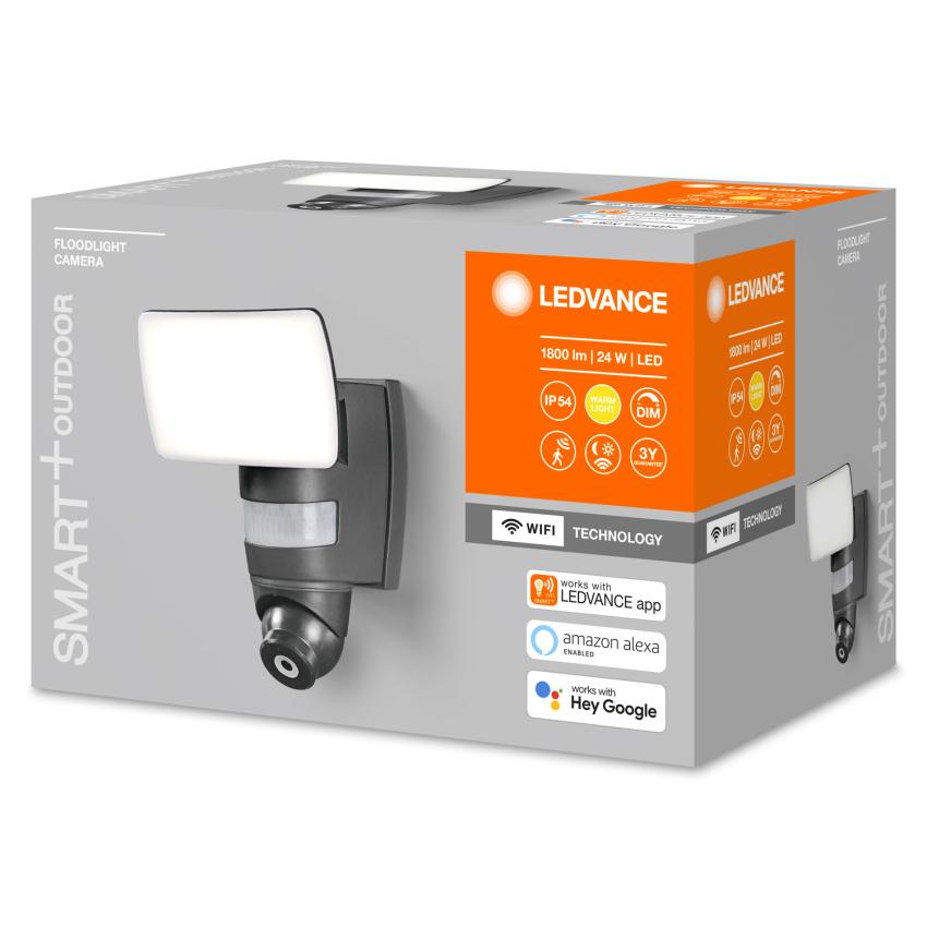 Produkt von LED-Strahler 24W 74lm/W mit Kamera uns Sensor Smart+ WiFi IP44 LEDVANCE 4058075478312