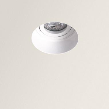 Product Plaster Integration Trimless Round Downlight Ring for GU10 LED Bulb with Ø 80 mm Cut Out