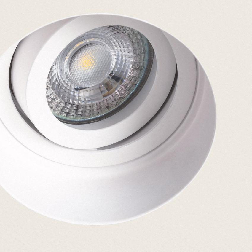 Product of Plaster Integration Trimless Round Downlight Ring for GU10 LED Bulb with Ø 80 mm Cut Out 