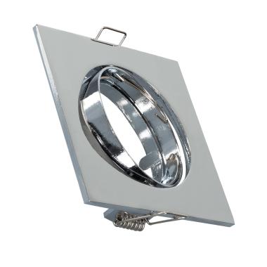 Square Tilting Downlight Frame for a GU10/GU5.3 LED Bulb Cut Ø 72 mm