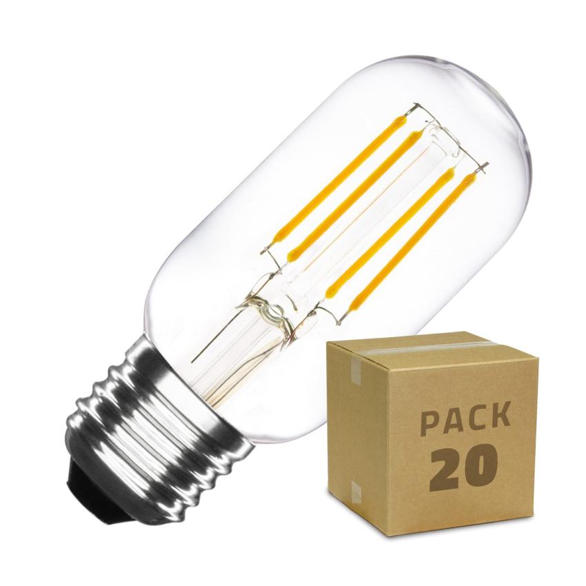 Produkt od Balení 20x LED Filamentních Žárovek E27 T45 4W Tory Stmívatelné Teplá Bílá