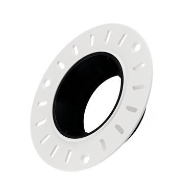 Downlight-Ring Rund Schwenkbar zur Integration in Gips/Gipsplatten für LED-Glühbirnen GU10 / GU5.3 Schnitt Ø70 mm Suefix