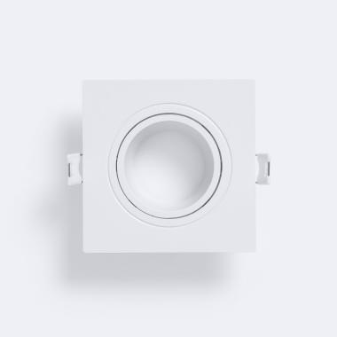 Product van Downlight Ring Vierkant Wit  voor GU10 / GU5.3 LED Lamp 75x75 mm 