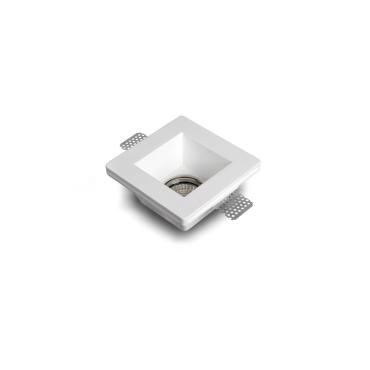 LEDKIA LIGHTING Portafaretto Downlight Circolare Design Bianco Per Lampadina LED GU10/GU5.3, Foro 70 Mm, Alluminio, IP20, Altezza 2 Cm, Diametro 8 Cm