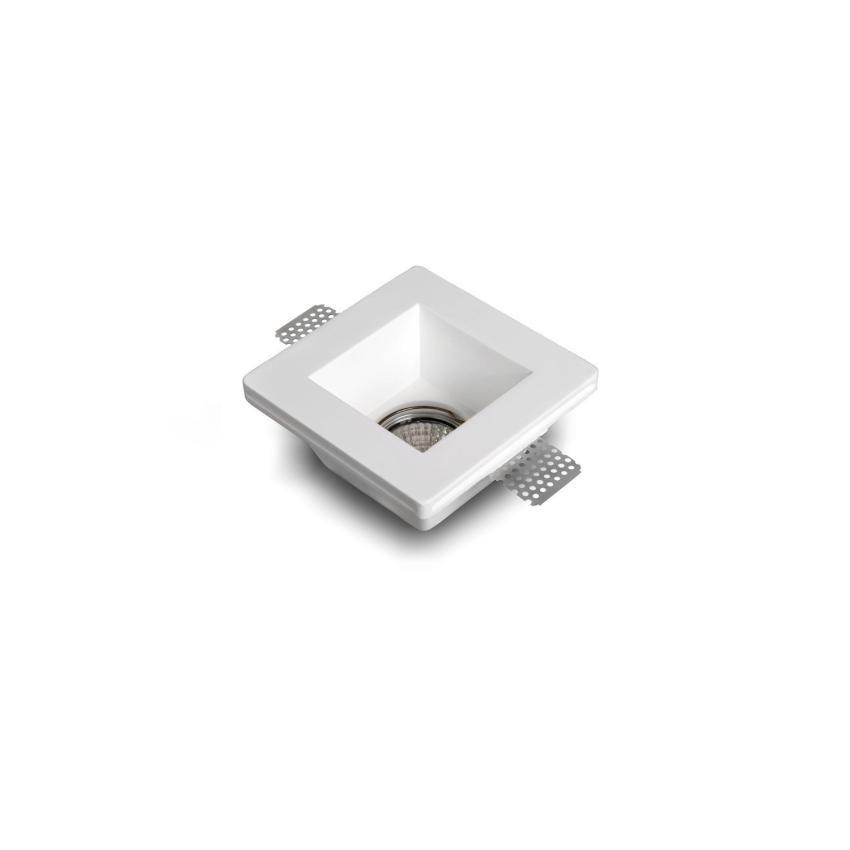 Product van Downlight Ring Integratie Pleisterwerk/Pladur Vierkant voor LED Lamp GU10 / GU5.3 Zaagmaat 123x123 mm UGR17