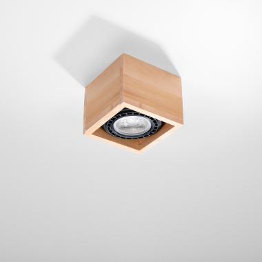 Applique da Soffitto in Legno Quatro 1 SOLLUX