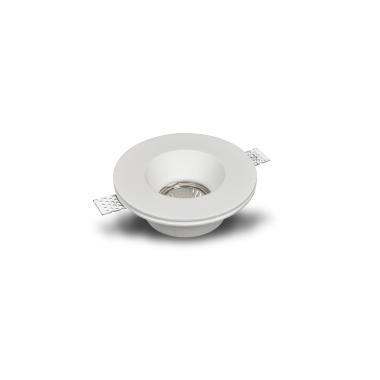 Collerette Downlight Intégration Plâtre/Pladur Ronde pour Ampoule LED GU10/GU5.3 Coupe Ø133 mm UGR17