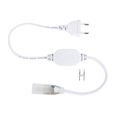 Napájecí Kabel pro Neon LED Pásek 220V AC 7.5 W/m Jednobarevný 60 LED/m Půlkruhový 180º IP67 Střih každých 100cm