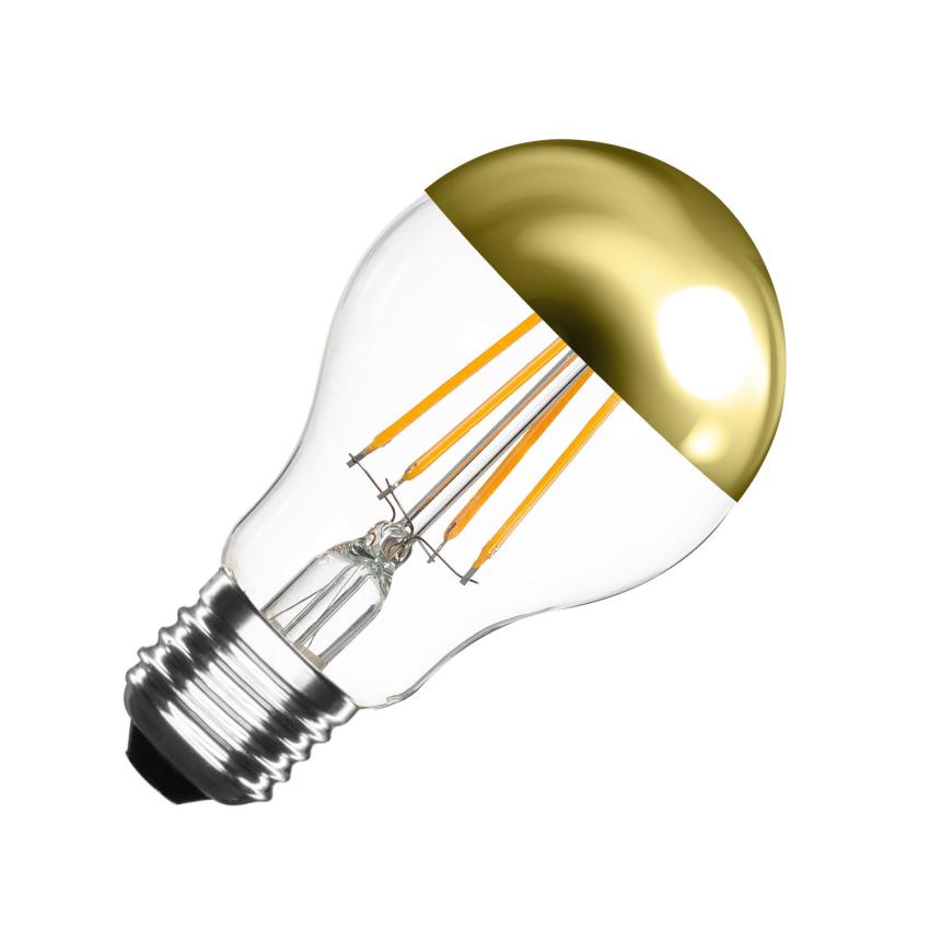 Product van LED Lamp Filament E27 6W 600 lm A60 Dimbaar Goud Reflect
