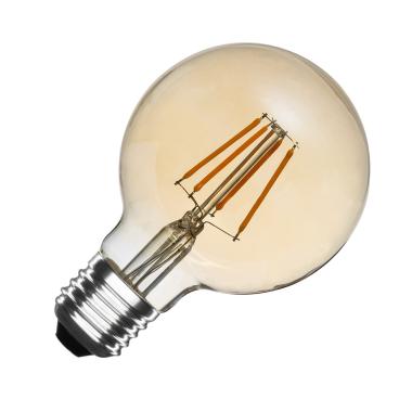6W E27 G80 Dimmable Gold Filament LED Bulb 600 lm