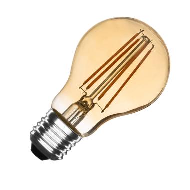 6W E27 A60 Dimmable Gold Filament LED Bulb 600 lm