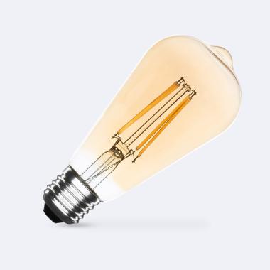 8W E27 ST64 Dimmable Gold Filament LED Bulb 750 lm
