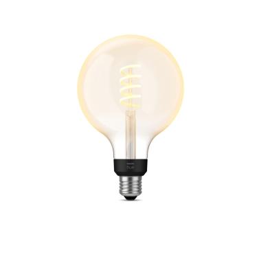 LED Filamentní Žárovka E27 7W 550 lm G125 PHILIPS Hue White Ambiance