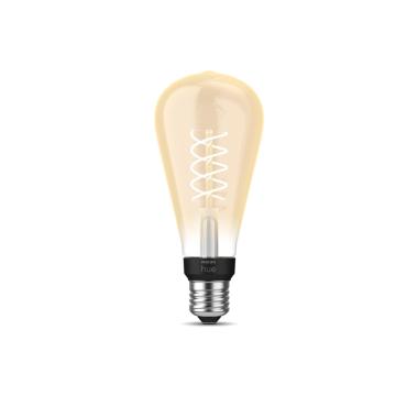 LED-Glühbirne Filament E27 7W 550 lm ST72 PHILIPS Hue White Edison