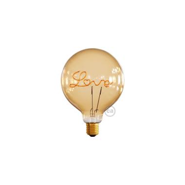 LED Lamp Filament Dimbaar E27 5W 250 lm G125 Creative-Cables Love CBL700232
