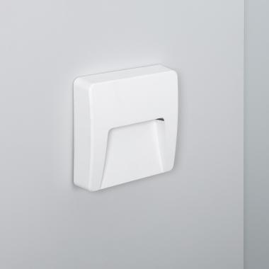 3W Dag Square Surface Outdoor LED Wall Light in White