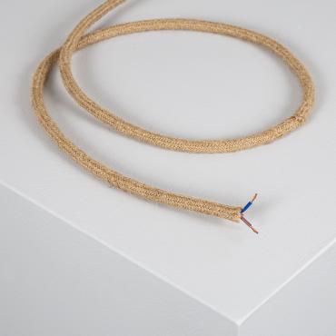 Elektrisches Kabel aus Textil für Lampe