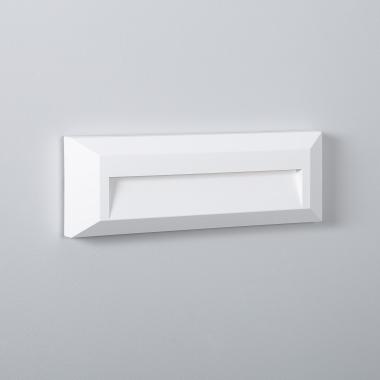 Product Balise LED Extérieure 2W En Saillie au Mur Rectangulaire Élide Blanche