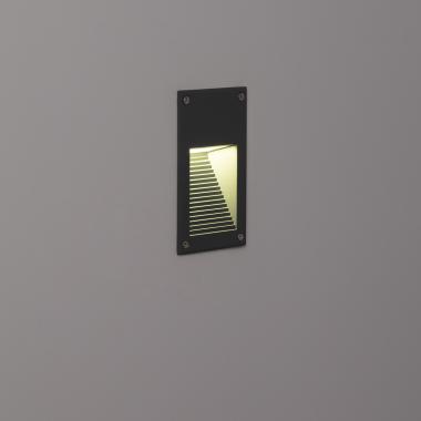 3W Cooper Recessed Wall LED Spotlight in Grey