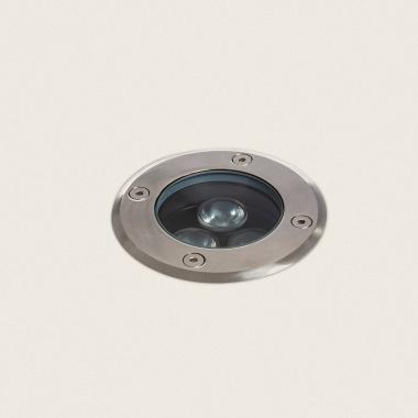 Spot LED Extérieur Solide Encastrable au Sol Inox 3W