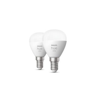 Pack 2 Lampadine LED E14 Smart 5.7W 470 lm P45 Hue White PHILIPS