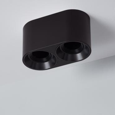 LEDKIA Applique Da Soffitto Jaspe Bianco – Faretto Orientabile In Alluminio Per Interni (GU10 Non Inclusa)
