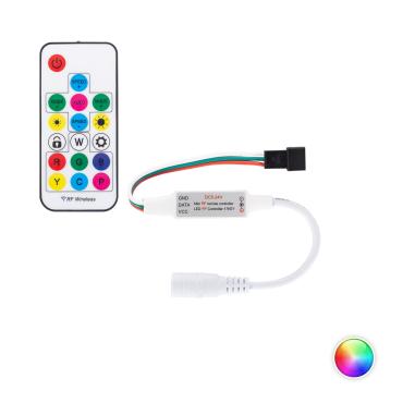 Product Controller Regelaar Mini LED Strip RGB Digital SPI 5-24V DC met RF Afstandsbediening 