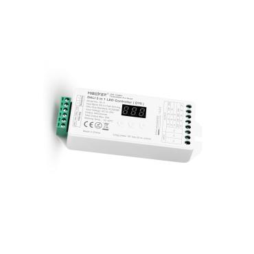 Product LED Controller Dimmer DL-X DALI 5 in 1 DT8 voor ledstrip Monocolor/ CCT/RGB/RGBW/RGBWW 12/24V DC MiBoxer