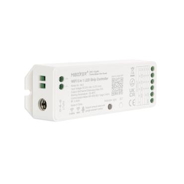 Product MiBoxer 5 in 1 WiFi LED Controller for Monochrome/CCT/RGB/RGBW/RGBW/RGBWW 12/24V DC LED Strip 