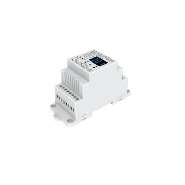 Dekoder DMX512 i RDM 12-24 V DC CCT/RGB/RGBW Szyna DIN 4 Kanały