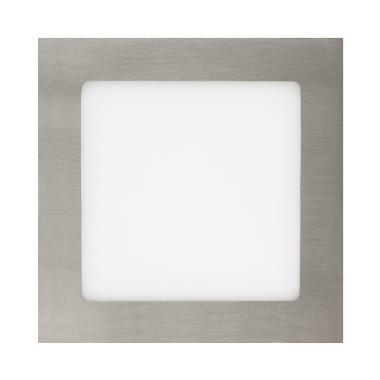 Product van Paneel LED 12W Vierkant SuperSlim Zilver Zaagmaat  155x155 mm LIFUD