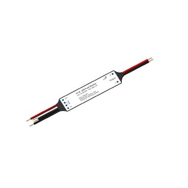 Mini Přijímač pro Jednobarevné LED Pásky 12/24V DC Komapatibilní s Dálkovým Ovladačem RF a Tlačítkovým Vypínačem