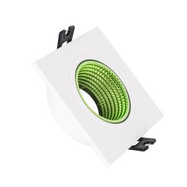 Portafaretto Downlight Quadrato Basculante Colorato per Lampadina LED GU10 / GU5.3 Foro Ø80 mm