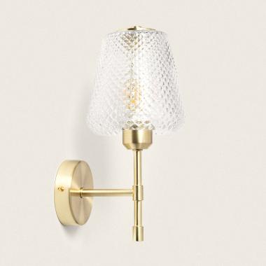 Stiklu Metal & Glass Wall Lamp