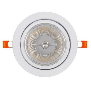 Produkt od Podhledový Rámeček Kruhový Výklopný Vestavný pro LED Žárovky GU10 AR111 Výřez Ø 120 mm 