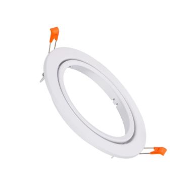 Portafaretto Downlight da Incasso Circolare Orientabile per Lampadina LED GU10 AR111 Foro Ø 120 mm