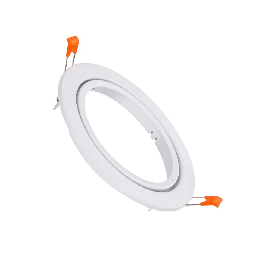 Product van Downlight Ring Inbouw Rond Richtbaar  voor LED lamp GU10 AR111 Zaagmaat Ø 120 mm