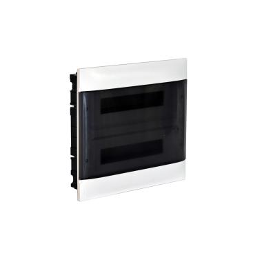 Boîte d'Encastrement Practibox S pour Cloisons Conventionnelles Porte Transparente 2x12 Modules LEGRAND 135052