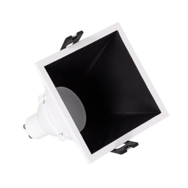 Downlight Vierkant  45º GU10 6W Zaagmaat 85x85 mm Laag URG PC