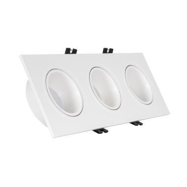 Downlight Quadrati Basculante GU10 6W PC Foro 75x235 mm PC