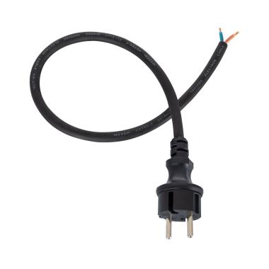 Cavo connettore Elettrico Maschio a 2x1,5mm Nero