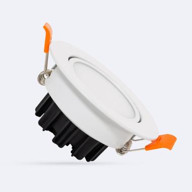 Downlight LED 6W Circolare Orientabile Foro Ø 105 mm IP44