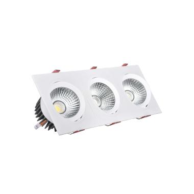 Spot Downlight LED 10W Rectangulaire Madison Coupe 255x75 mm